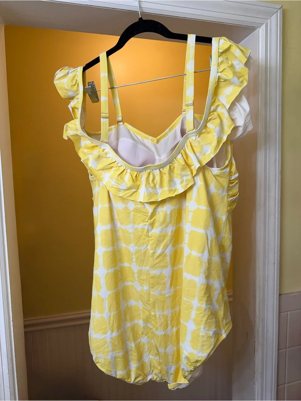 Lands' End yellow One-Piece Swimsuit